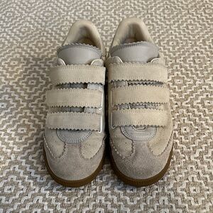 Isabel Marant Grey Velcro Sneakers